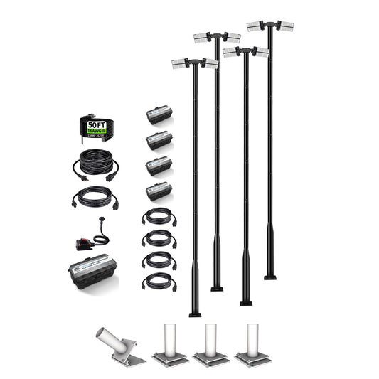 Kort Lux Home Court Bundle: 128k Lumens Pickleball Court Lighting System